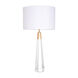 Monroe 32 inch 100.00 watt Brushed Brass Table Lamp Portable Light