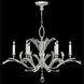 Beveled Arcs 6 Light 42 inch Silver Chandelier Ceiling Light in Silver Leaf