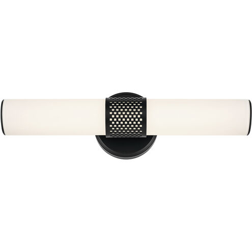 Sashi LED 18 inch Black Bath Bar Wall Light, Small