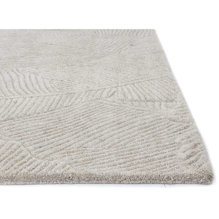 Calathea 120 X 96 inch Oatmeal Indoor Hand-Tufted Rug, Hand-Tufted