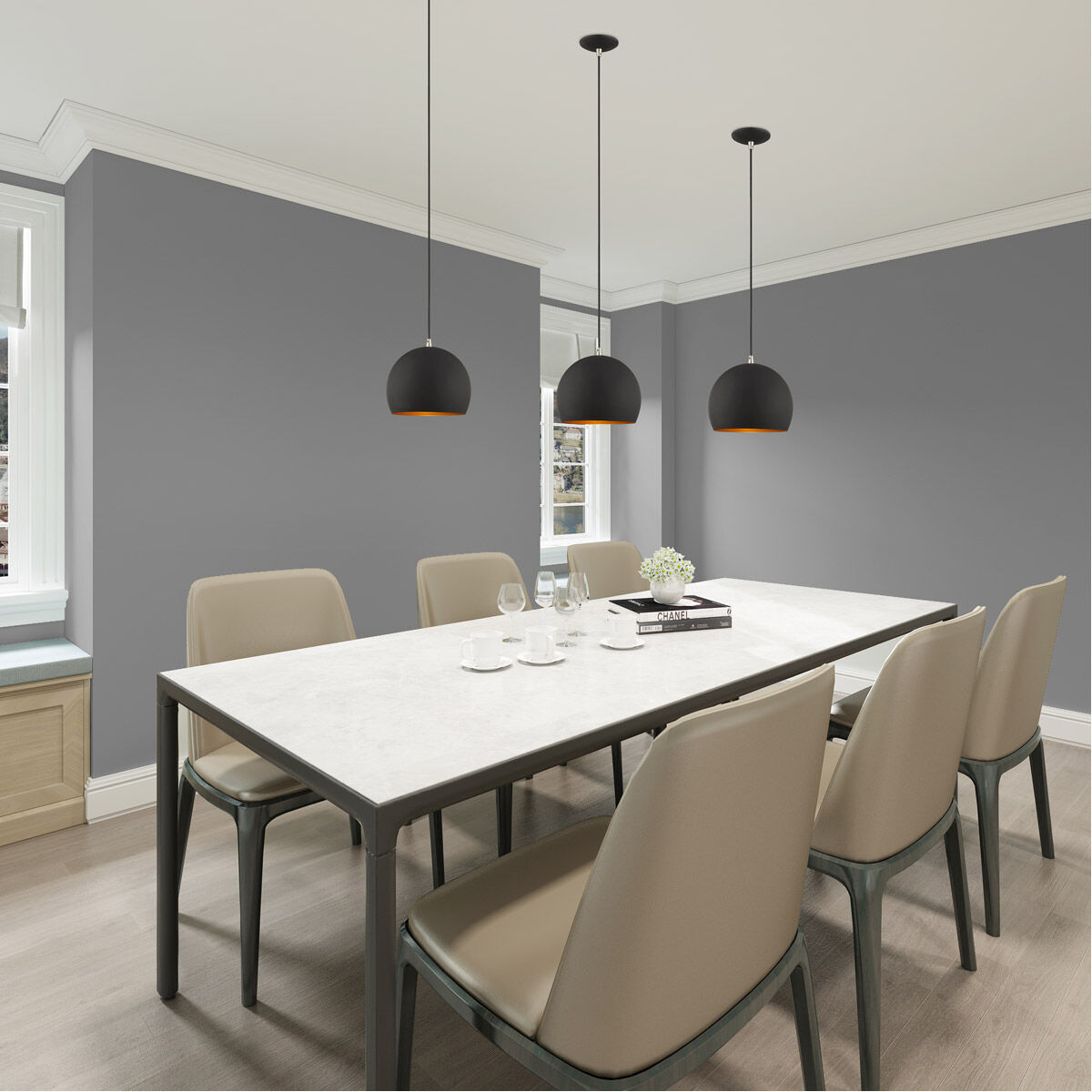 Allison 1 Light 10 inch Black Mini Pendant Ceiling Light