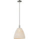Natural Ballston Dome 1 Light 11.75 inch Polished Nickel Mini Pendant Ceiling Light