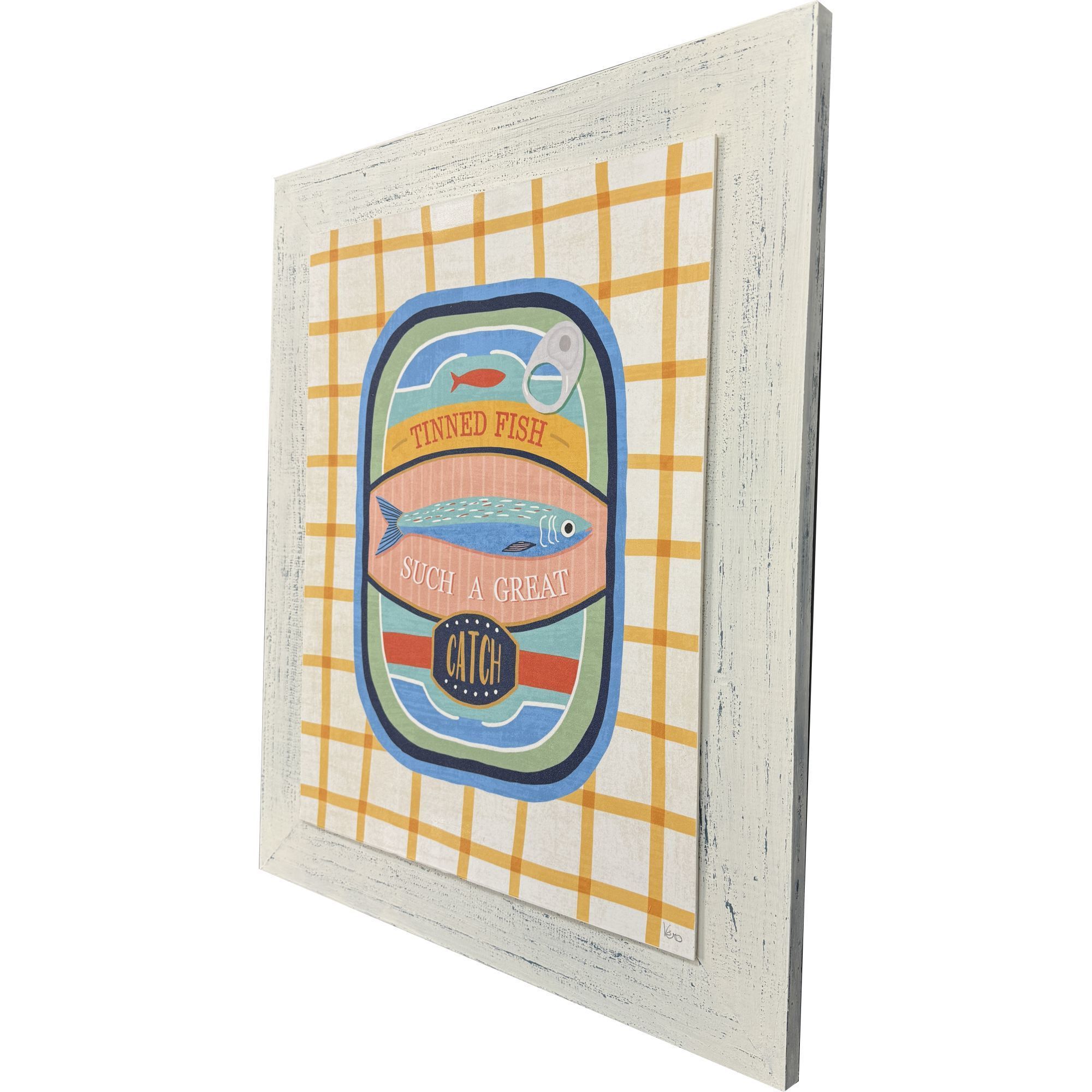 Tasty Tins Multi and Blue and Green and Yellow Framed Art