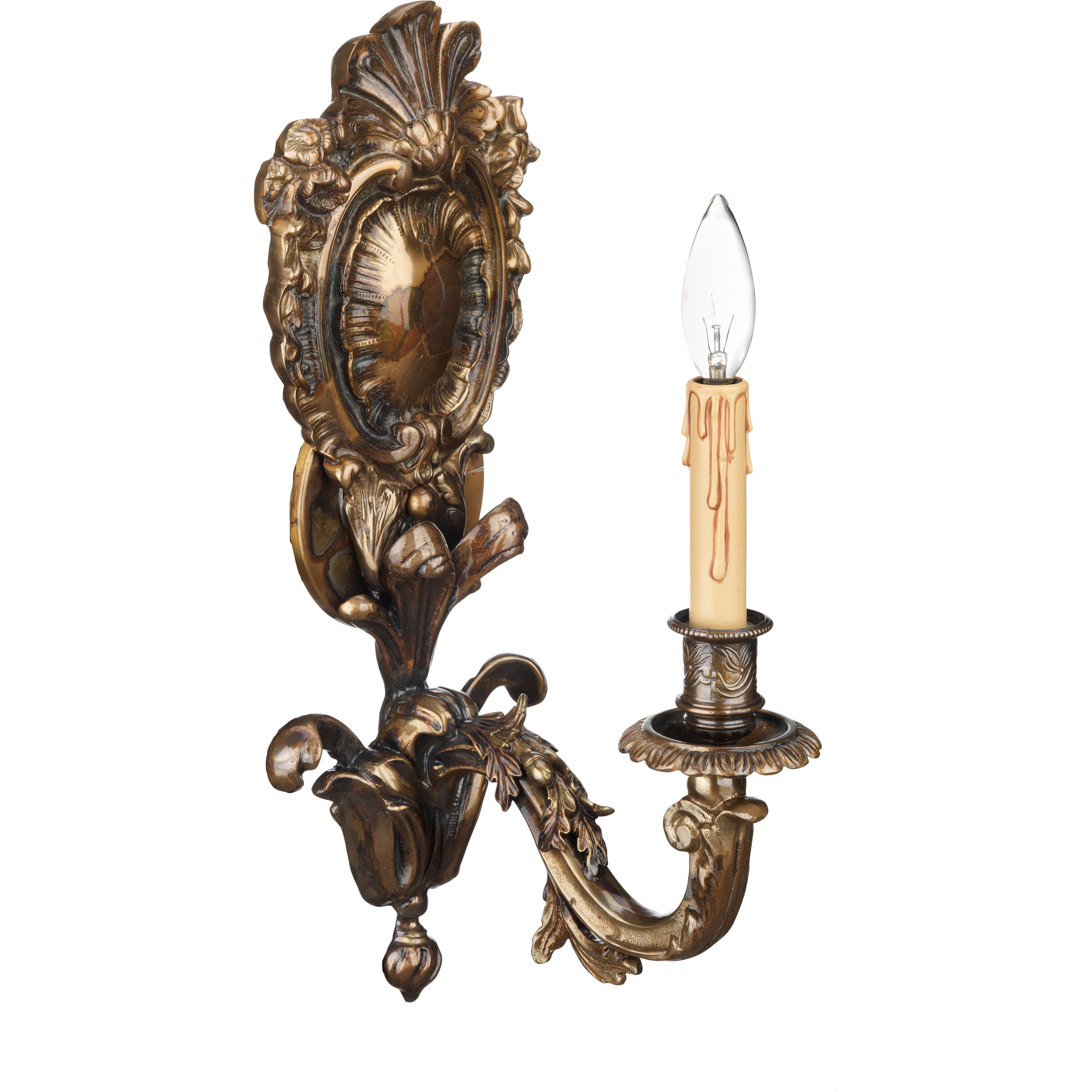 Metropolitan Collection Wall Sconce Wall Light in Oxidated Brass
