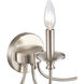 Cecil 3 Light 22 inch Brushed Nickel Vanity Light Wall Light