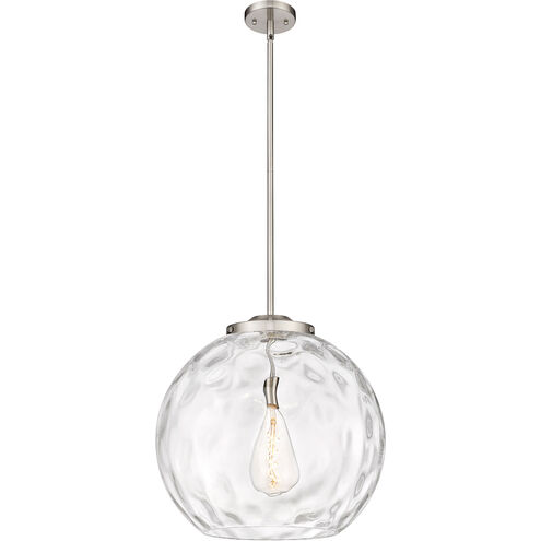 Ballston Athens Water Glass 1 Light 18 inch Brushed Satin Nickel Pendant Ceiling Light