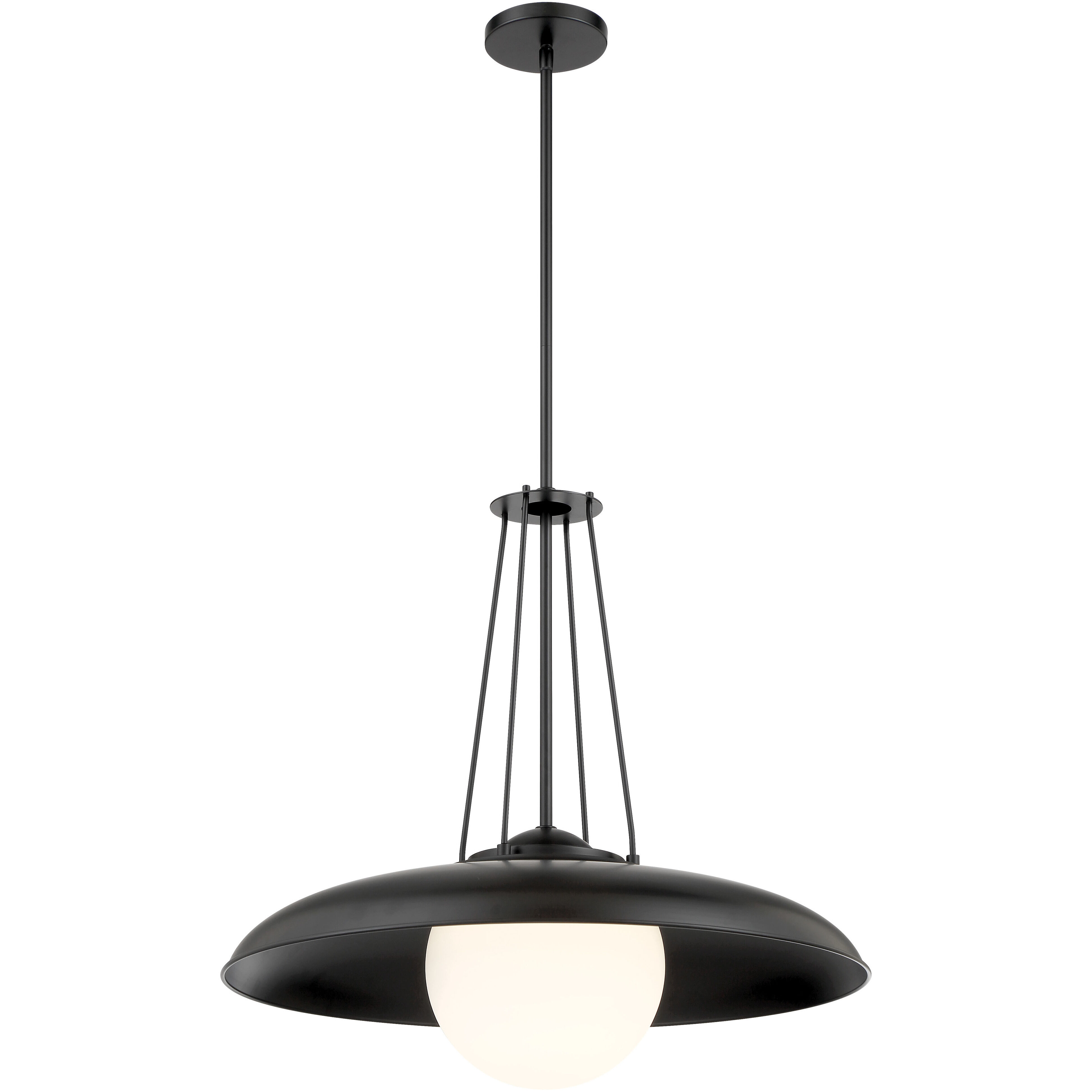 Schooner Ridge 1 Light 24.25 inch Coal Pendant Ceiling Light