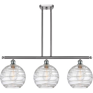 Ballston Deco Swirl LED 36.5 inch Brushed Satin Nickel Island Light Ceiling Light