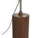 Tambo 86 inch 23.00 watt Dark Walnut and Weathered Brass Arc Floor Lamp Portable Light