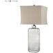 Hammered Glass 31 inch 100.00 watt Gray Table Lamp Portable Light in Incandescent