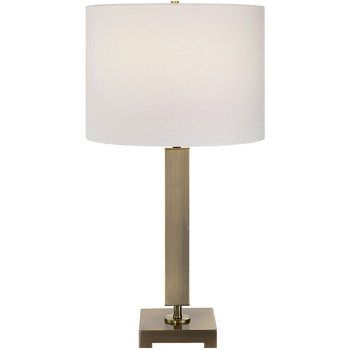 Duomo 27 inch 150.00 watt Antique Brass Table Lamp Portable Light