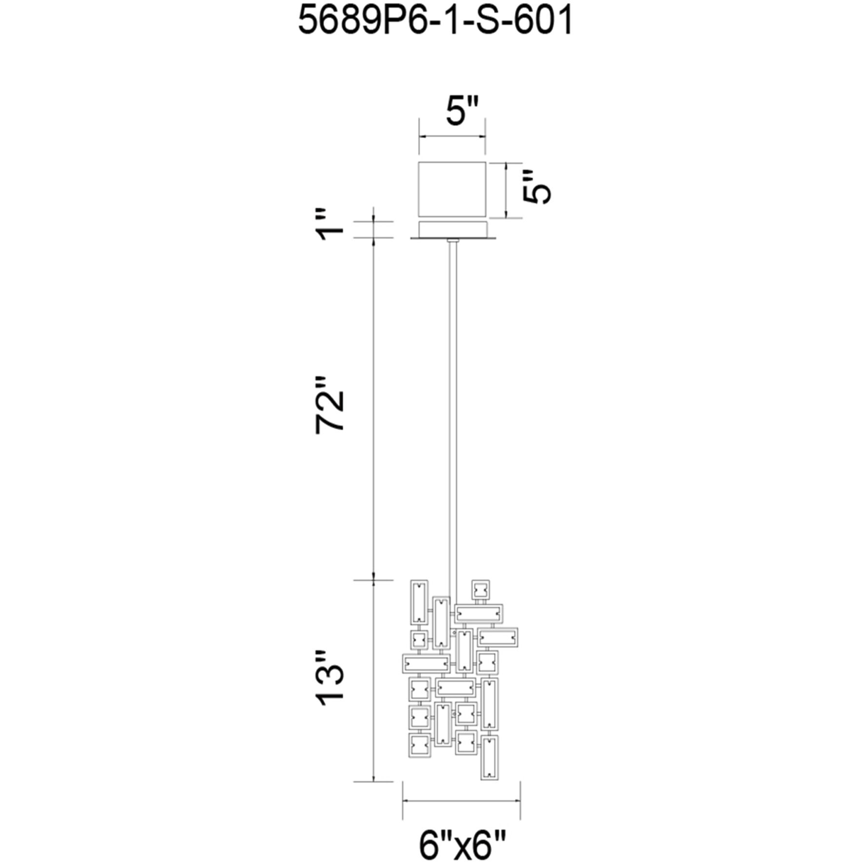 Arley 1 Light 6 inch Chrome Mini Chandelier Ceiling Light