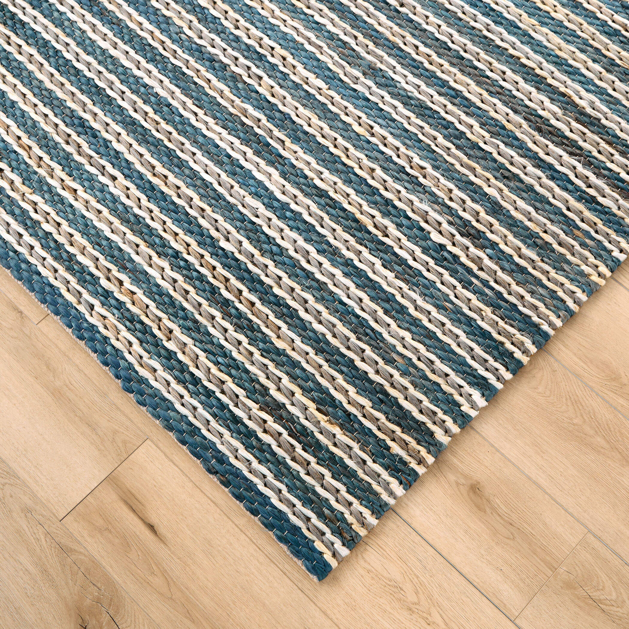 Natural Luxe 114 X 79 inch Blue Rug in 6 x 9