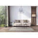 Phaeton LED 35 inch Black/Brushed Aluminum Multi-Light Pendant Ceiling Light