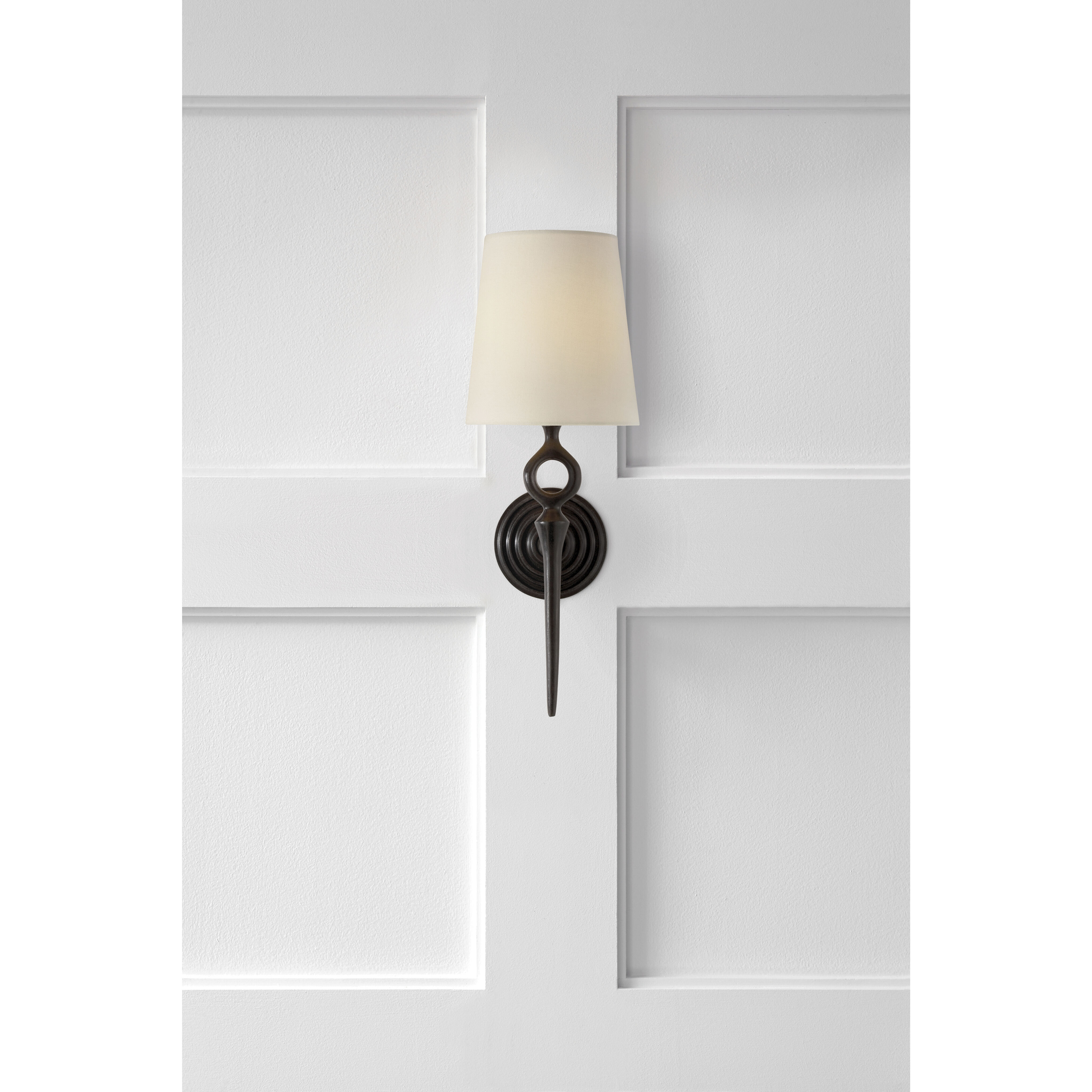 AERIN Bristol2 1 Light 7 inch Aged Iron Single Sconce Wall Light
