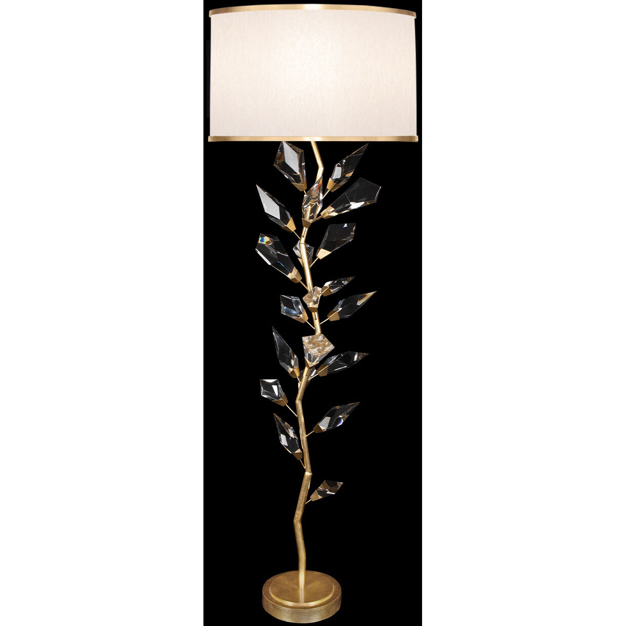 Foret 71 inch 60 watt Gold Floor Lamp Portable Light