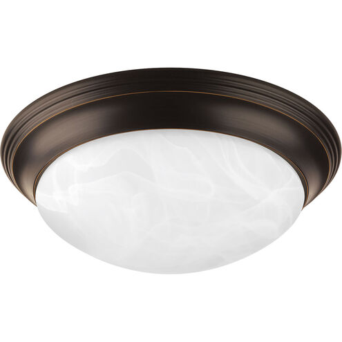 Melon 2 Light 14 inch Antique Bronze Flush Mount Ceiling Light