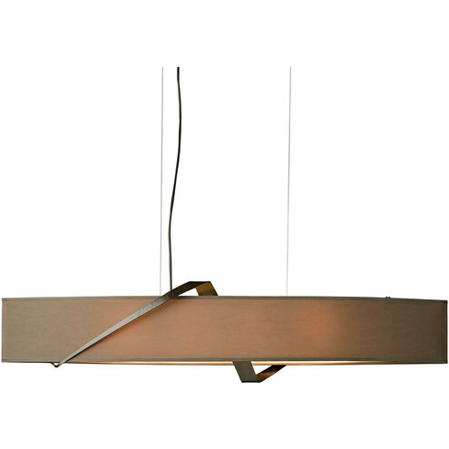 Stream 4 Light 9 inch Soft Gold Pendant Ceiling Light in Flax