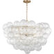 Zia 5 Light 32.28 inch Brushed Nickel Chandelier Ceiling Light