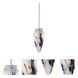 Signature 1 Light 3.13 inch Brushed Steel Pendant Set Ceiling Light, Low Voltage