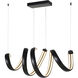 Sling LED 14.5 inch Matte Black Pendant Ceiling Light
