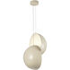 Void 15.75 inch Pearl White Pendant Ceiling Light