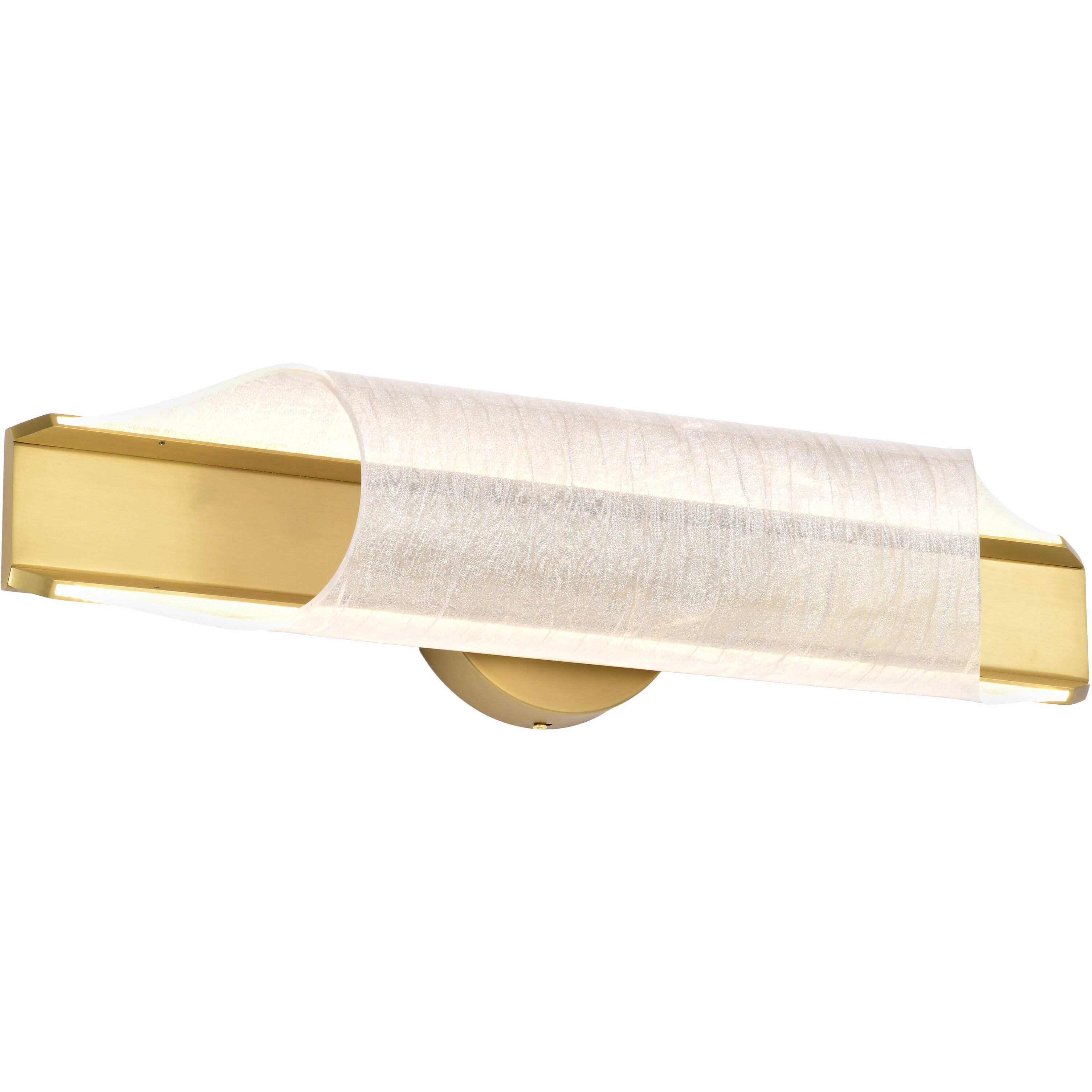 Idris LED 24.5 inch Vintage Brass Vanity Wall Light