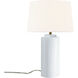 Luminance Collection - Tower 22.75 inch 100.00 watt Gloss White Table Lamp Portable Light, Form+Finish+Function
