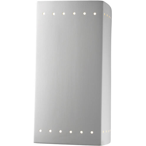 Ambiance Rectangle 1 Light 7.25 inch Bisque Wall Sconce Wall Light, Large