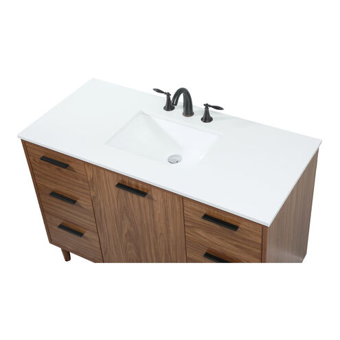 Baldwin 48 X 22 X 34 inch Walnut Brown Vanity Sink Set