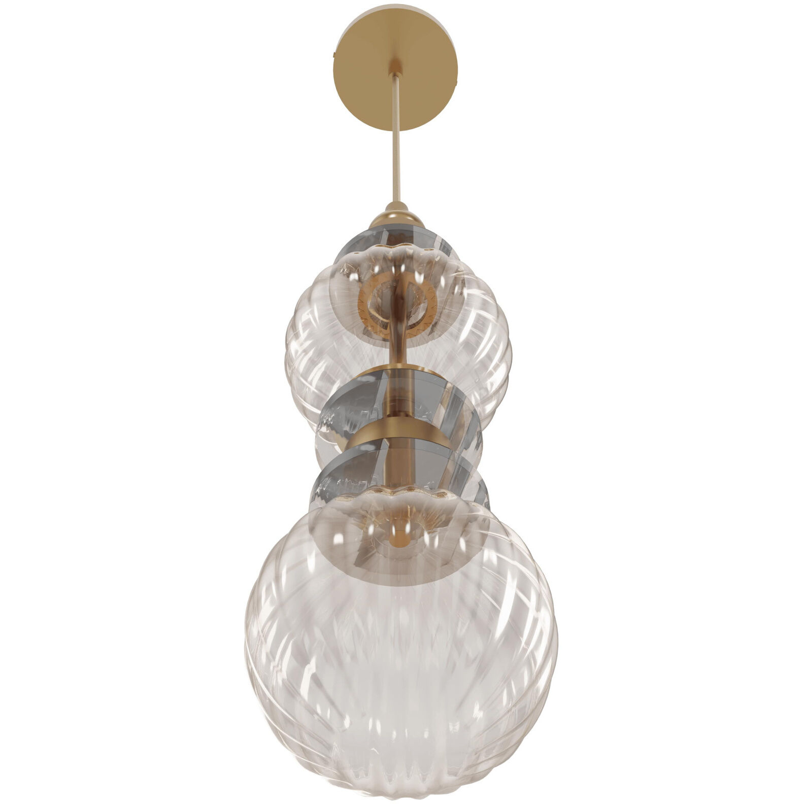 Avra LED 5 inch Aged Brass Pendant Ceiling Light