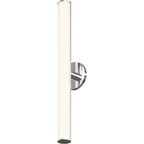 Bauhaus Columns LED 2 inch Satin Chrome Wall Bar Wall Light