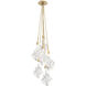 Blossom LED 13.5 inch Gilded Brass Pendant Ceiling Light in 2700K LED, Cluster