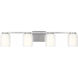 Drew & Jonathan Holden 4 Light 32.63 inch Brushed Nickel Bath Vanity Wall Light