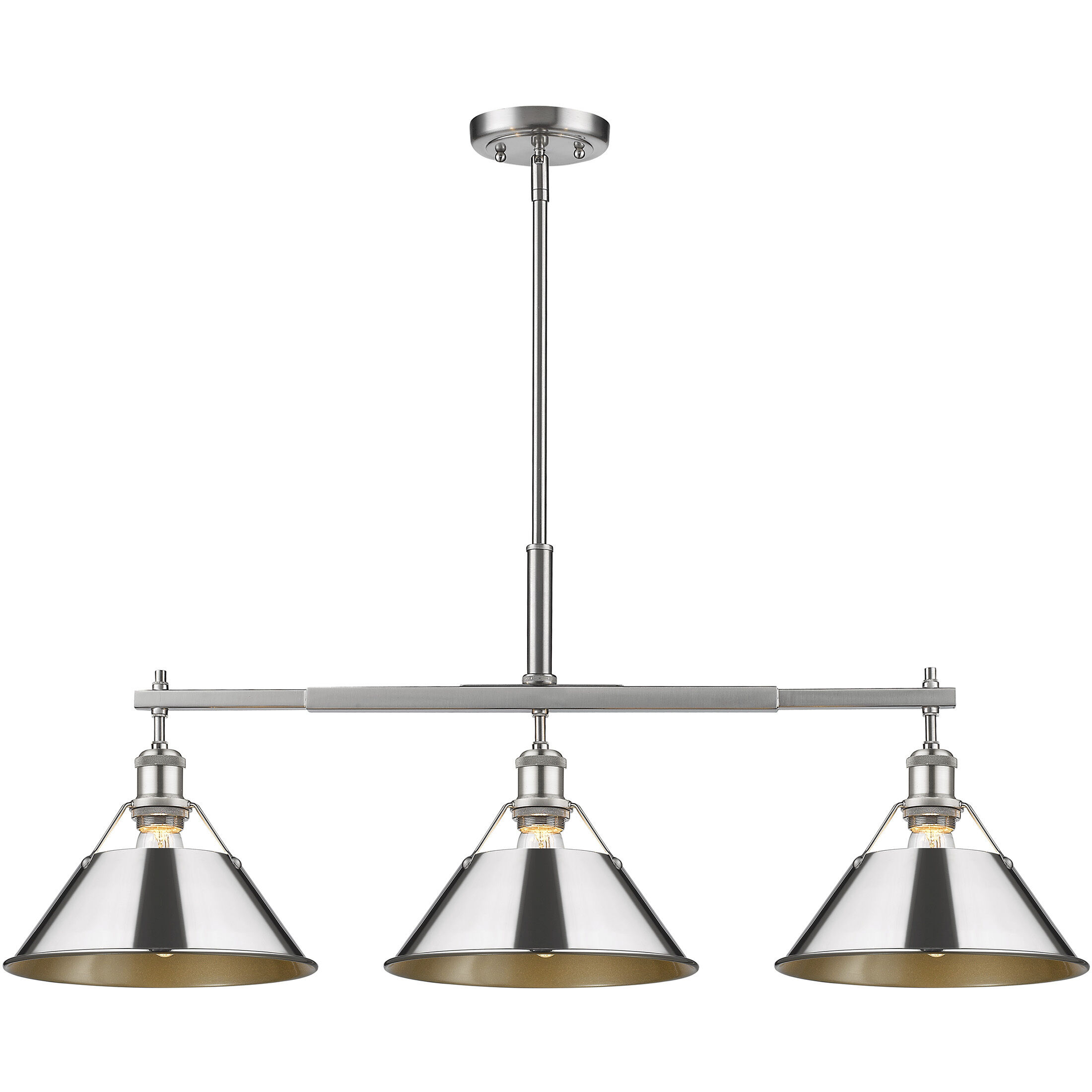Yep Orwell Island Light Ceiling Light in Pewter, Chrome