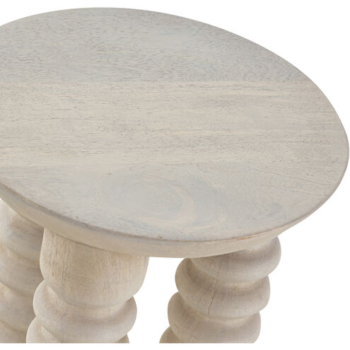 Ginny 20 X 10 inch Whitewash Accent Table