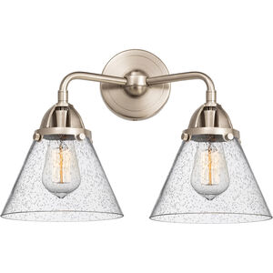 Nouveau 2 Large Cone 2 Light 15.75 inch Bathroom Vanity Light