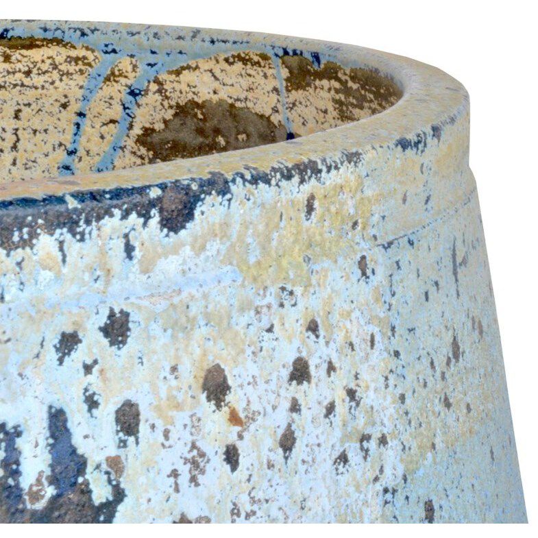 Capaci Greenish White/Blue Drip Planter