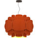 Bella 30 inch Terracotta Pendant Ceiling Light in Terracotta/Ash, WEP Collection