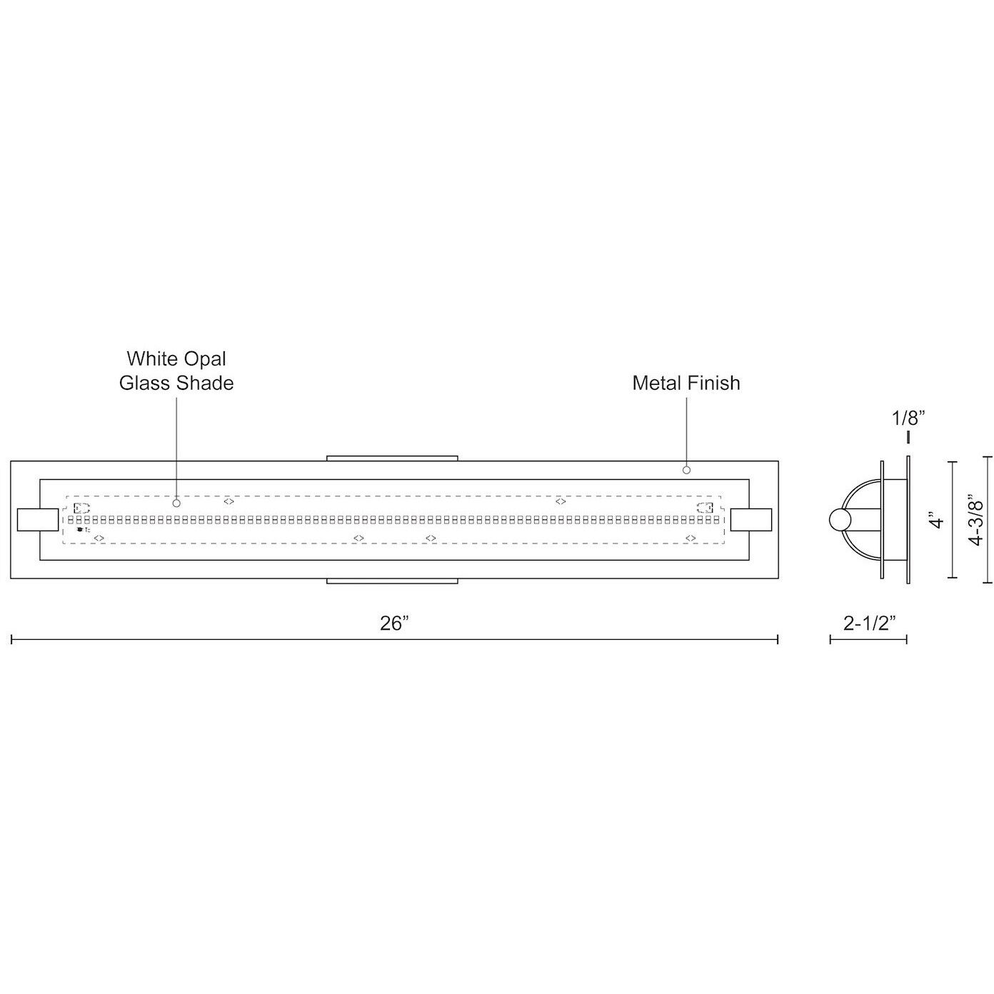 Lighthouse Bath Vanity Light Wall Light in Chrome