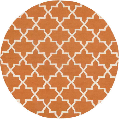 Pollack 96 X 96 inch Burnt Orange, Cream Rug