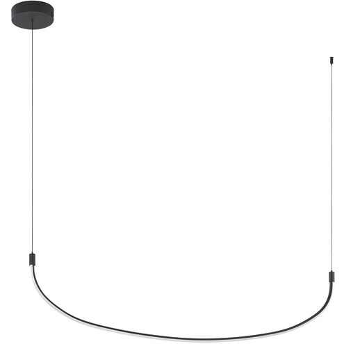 Talis LED 47.25 inch Black Linear Pendant Ceiling Light