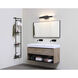 Borealis 1 Light 24 inch Satin Nickel Vanity Light Wall Light, Curled