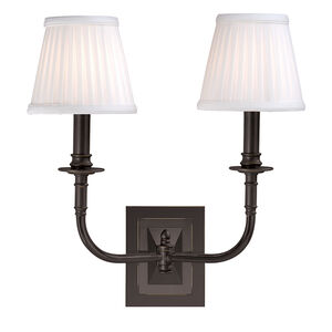 Lombard 2 Light 14 inch Old Bronze Wall Sconce Wall Light