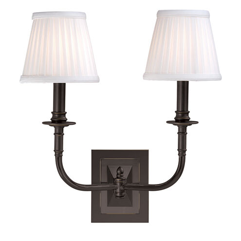 Lombard 2 Light 14 inch Old Bronze Wall Sconce Wall Light