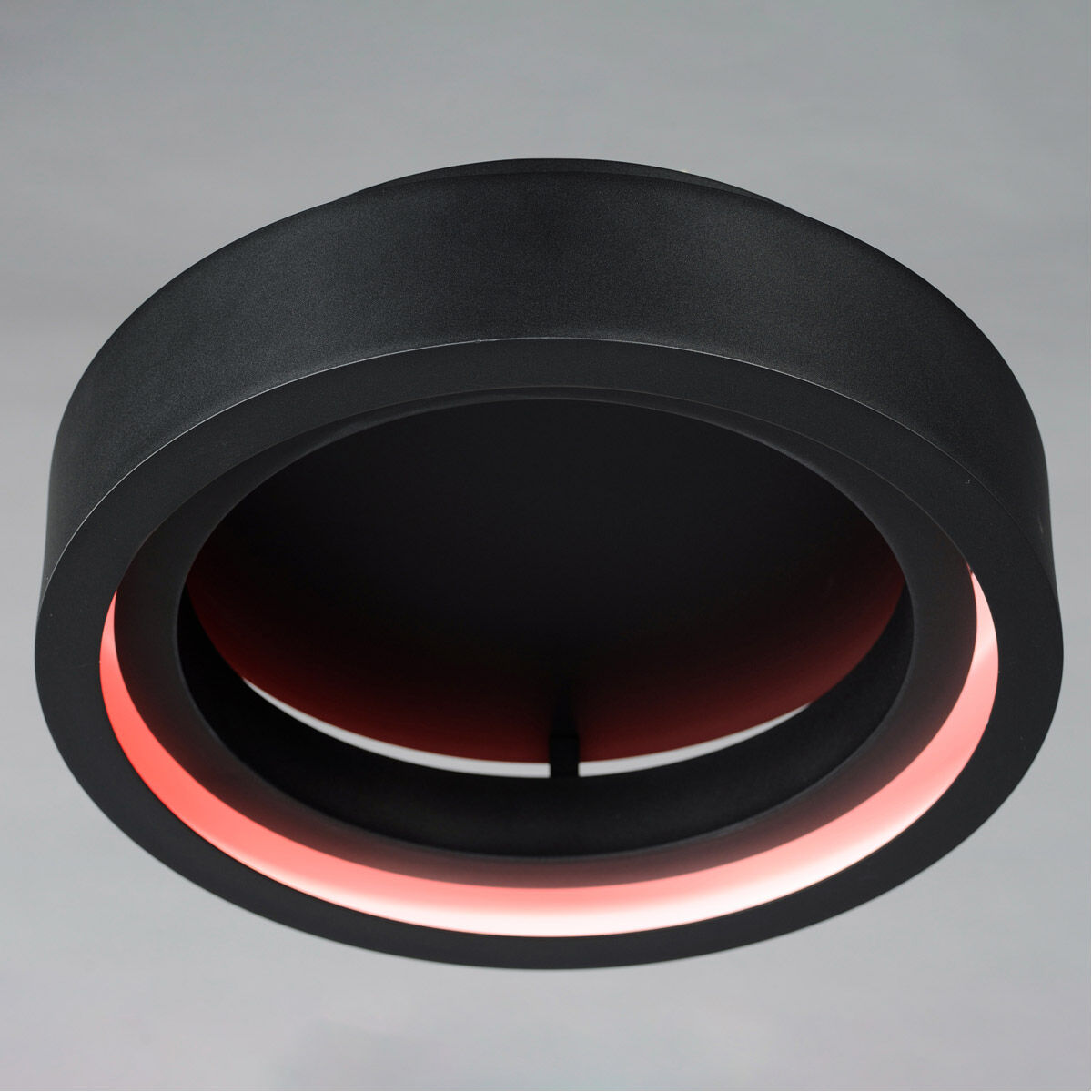 iCorona WiZ LED 17.75 inch Black Flush Mount Ceiling Light