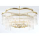 Azura 6 Light 28 inch Heirloom Brass Scalloped Pendant Ceiling Light