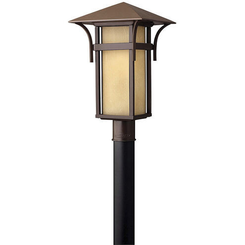 Estate Series Harbor 1 Light 19.5 inch Anchor Bronze Outdoor Post Mount Lantern