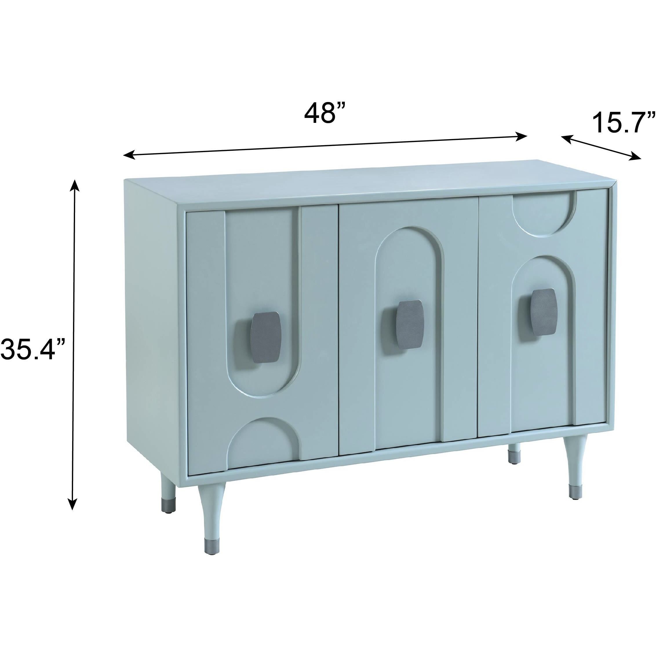 Modern Geo Skye Blue Cabinet