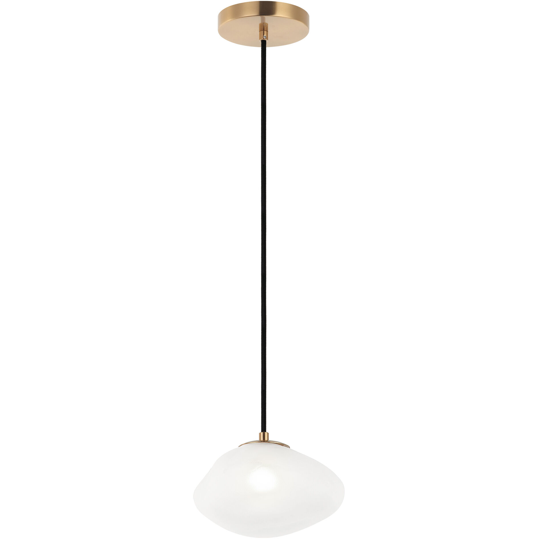 Melo 1 Light 7.88 inch Aged Gold Brass Pendant Ceiling Light